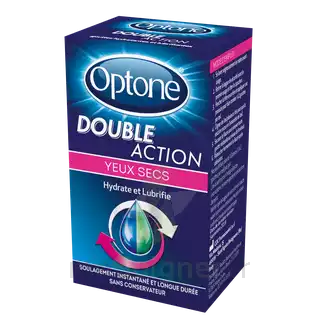 Optone Double Action Solution Oculaire Yeux Secs Fl/10ml à Libourne
