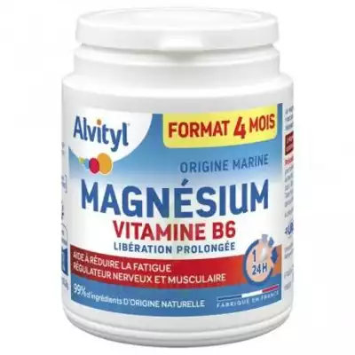 Alvityl Magnésium Vitamine B6 Libération Prolongée Comprimés Lp Pot/120 à Libourne